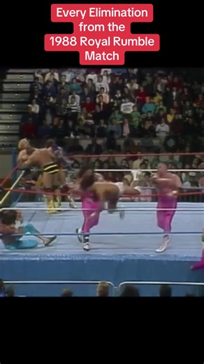 Cada eliminación del Royal Rumble 1988
