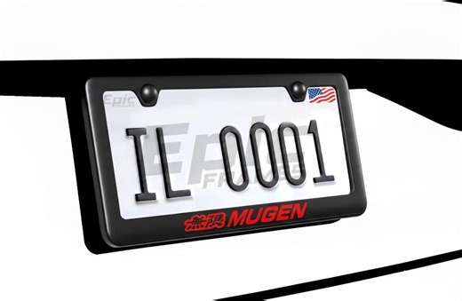 Red MUGEN POWER RACING License Plate Frame High Quality Fits Honda / Acura Etc - Etsy