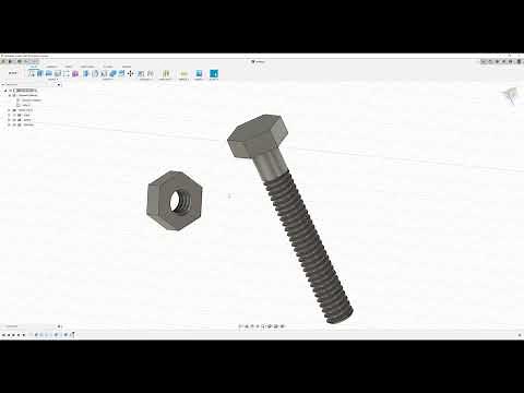 How to model Bolt and Nut in Fusion 360