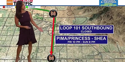 2 Phoenix-area freeways to close for weekend construction projects