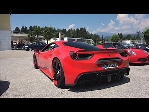 NOVITEC Ferrari 488 GTB - LOUD Acceleration Sound!