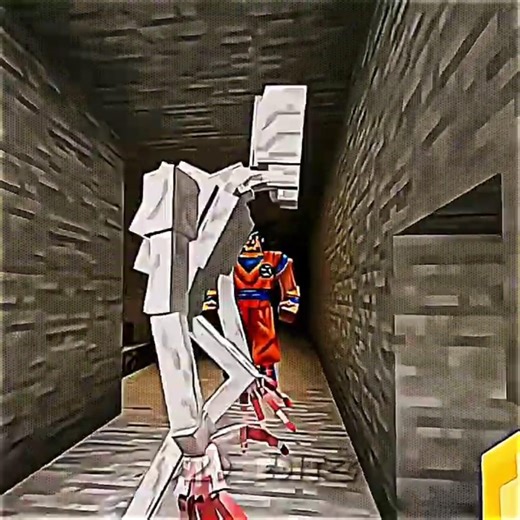 When minecraft ghost destroyed goku's house #nobatidao #goku #minecraft