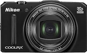 Nikon COOLPIX S9700 16.0 MP Wi-Fi Digital Camera with 30x Zoom NIKKOR Lens, GPS, and Full HD 1080p Video (Black)