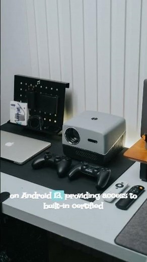 AUN Power 4K Ultra HD Smart Projector — 16,000 Lumens, Android 13, Portable