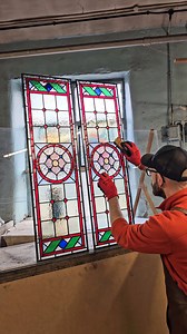 These super pretty traditional Victorian inspired door panels left the workshop this week. Headed down to the Surrey Hills to be fitted in my clients new hallway oak door. My client (who's an engineer by trade) learn't the woodworking skills required and actually made the oak door himself! I can't wait to see the photos of this project fitted. ❤️💛💚💙❤️ Hope everyone's had a great week 🍻🍻 #stainedglass #victorianhome #victorianstyle | Light Leaded Designs