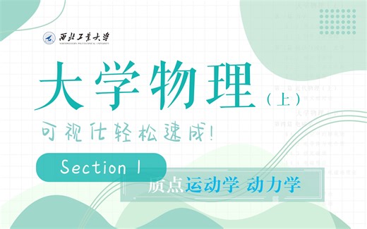 大学物理(上) 可视化详解学习！| 第一讲 | 25分钟学习 质点运动学 动力学