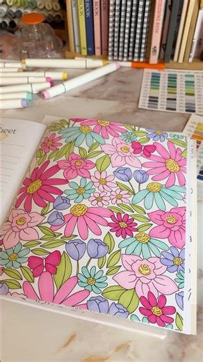 floral spring coloring page #jadcoloring #coloringpages #adultcoloring