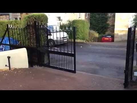 Converted swing gates into a cantilever sliding gate