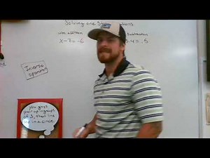 Solving One Step Equations