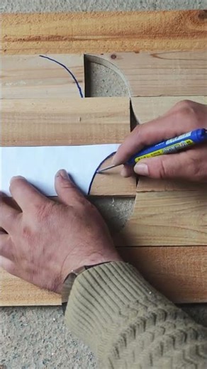 Alien wood panel splicing #Home decoration #Big tools #Skills #Craftsmen#224c8