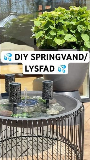 Sådan laver du et DIY SPRINGVAND/LYSFAD - HUSK LYS