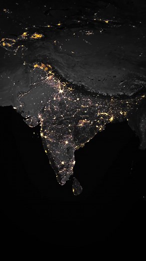 How India Became Much Brighter #india #map #learnontiktok