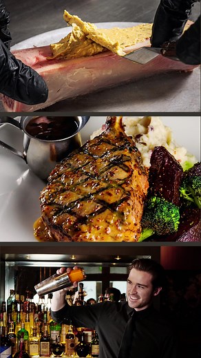 Introducing our Keg Creations menu 🔥 A selection of hand-picked recipes meticulously crafted by our talented Keg restaurant staff from across Canada. Treat your tastebuds to our mouth-watering Grilled Pork Chop, decadent Bone Marrow, and the zesty Viva La Vid. Available for a limited time only. | The Keg Steakhouse Bar