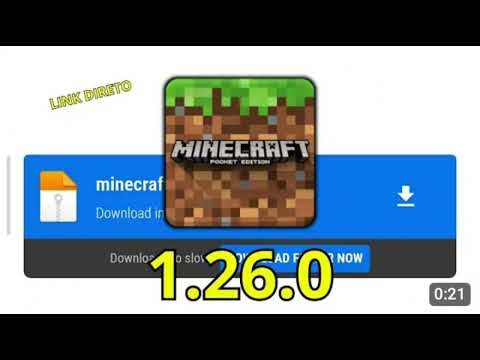 MINECRAFT OFICIAL ATUALIZADO VERSÃO 1.26.0