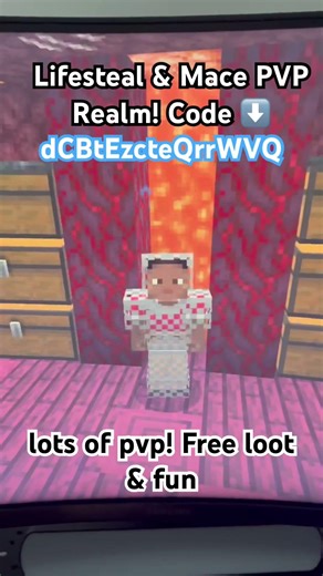 Fun PVP ECONOMY Minecraft Realm #trending #lifestealsmp