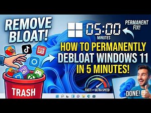 How to Permanently Debloat Windows 11 in 5 Minutes