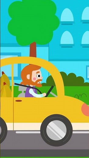 My Yellow Car | Learn Colors | Let's Go For A Drive| Song For Baby | #shortsfeed #yellowcar #kids