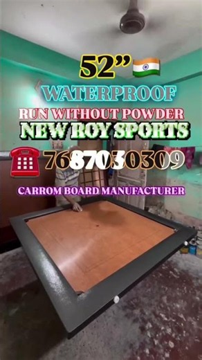 Call -7687030309. NEW ROY SPORTS. CARROM BOARD MANUFACTURER
