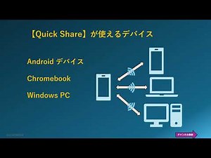 【Android デバイス】他のデバイスに素早くファイル転送できる「Quick Share」（クイック共有）の使い方　ー　Android、Chrombook、WindowsPC