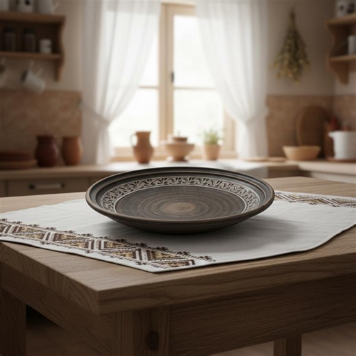 Fruit Bowl, Hand Painted Red Clay Pottery, Rustic Ukrainian Ceramic Serving Dish, Farmhouse Table Decor, Housewarming Gift - Etsy