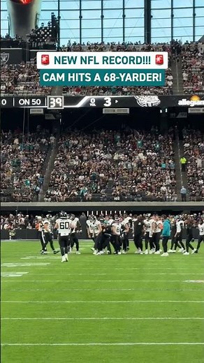 The longest field goal in ‪@NFL‬ history 🫡 #JAXvsLV #DUUUVAL