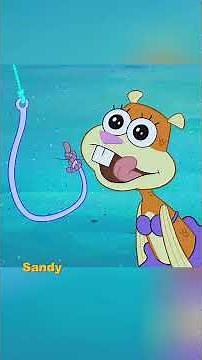 Sandy turned herself into a fish#usa #foryou #fyp #spongebob #animation #cartoon