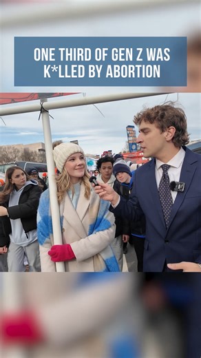 Over ONE THIRD of Gen Z was k*lled by abortion. On the ground at March for Life where THOUSANDS of young people are marching for the unborn! https://www.lifesitenews.com/news/tens-of-thousands-gathering-for-the-national-march-for-life-today-in-dc/ | LifeSite