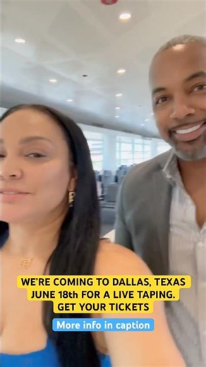 We’re taking the show on the road to Dallas Texas. We’re bringing David and Tamela Mann with us.