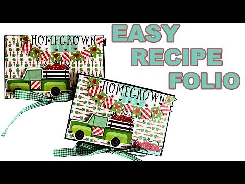 Easy Recipe Folio Tutorial | Mindless Crafting
