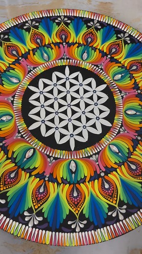 After days of patience, tiny brush strokes, and countless blends, the rainbow finally found its way onto my canvas. Each of the 12 shades carries a little story from our Dot Mandala Master Workshop—a mix made with love, laughter, and a lot of colour magic. 🌈 This isn’t just a mandala… it’s a circle of joy, calm, and celebration of creativity. 💛 If you also want to create something stunning like this, join my upcoming Dot Mandala Workshop – Batch 18 starting 19th August. 💬 Comment “RAINBOW” be