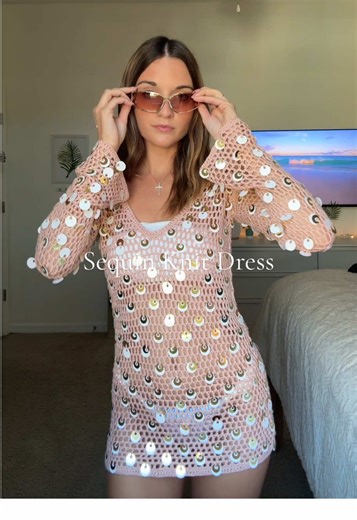 this. pool party. spring break. yes please. #coverup #sequindress | Bathing Suit Cover Up