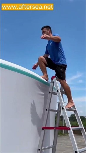 Commercial Drop-Stitch Inflatable Pool Factory Test | High-PSI Rock-Solid Rigidity #aftersea #b2b