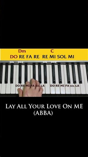 Lay All Your Love on me #abba / Piano tutorial fácil (Easy tutorial piano) #pianotutorial #piano
