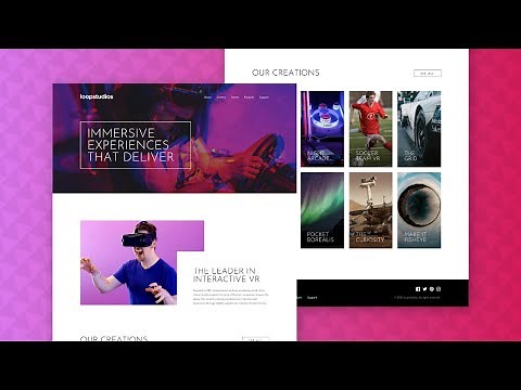 How to create responsive loopstudios landing page with HTML CSS JS | Frontend Mentor
