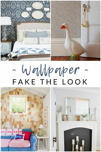 She Covered her Walls in What??? DIY Wallpaper Alternatives