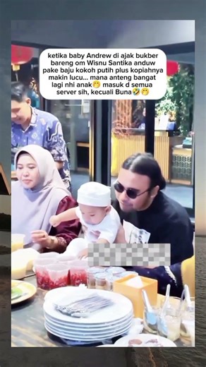 BABY ANDREW D AJAKIN BUKBER BARENG OM WHISNU #babyandrew #erikacarlina #erika