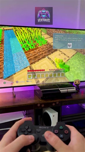 Minecraft running on the PS3 in 2026 #ps3 #minecraft #gaming