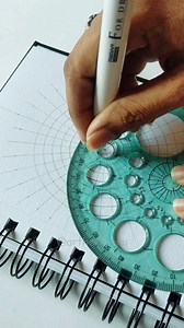 Mandala Tutorial With Grid✨🖤🌸 #unique #creative #mandala #explore #artist | arthetic.silu