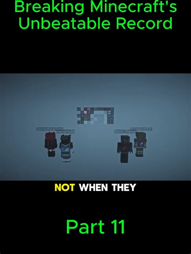 Breaking Minecraft's Unbeatable Record p11#minecraft #viralvideo #trending