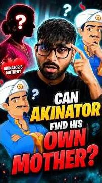 Can Akinator Guess His Own Mother? (Mother's Day Special) #shorts #akinator #challenge #reaction