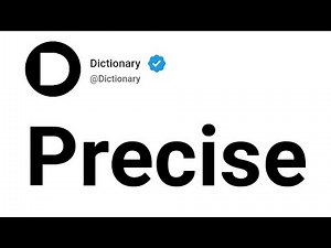 Precise Meaning In English