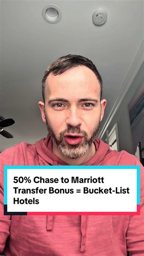 Chase just dropped a 50% transfer bonus to Marriott. Here are 3 properties where that bonus unlocks extreme luxury. ⸻ The St. Regis Maldives Vommuli Resort • 5 nights = 582,000 Marriott points • With the 50% bonus → only 388,000 Chase points • Cash price: $11,050 That’s an $11K overwater villa in the Maldives funded with under 400k Chase points. ⸻ The Gritti Palace, a Luxury Collection Hotel, Venice • 5 nights = 574,000 Marriott points • With the bonus → 383,000 Chase points • Cash price: $8,605