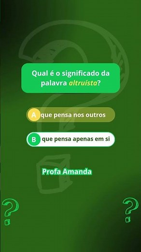 Qual é o significado da palavra altruísta? #shorts