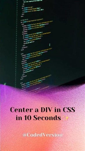 Center a DIV in CSS in 10 Seconds ✨ #shorts