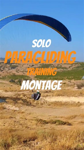Solo Paragliding Training Montage. #paragliding #training #trending