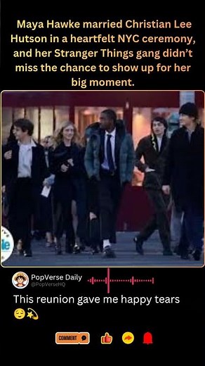 Maya Hawke got married! #strangerthings #mayahawke