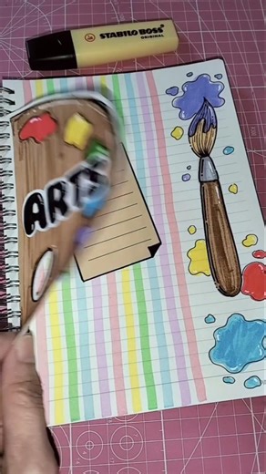 Front Page Idea #shorts #frontpage #coverpage #art #design #lettering #notebook #stickynotes #diy