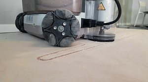 15 reactions | We could watch Goliath's wheels rolling around for hours and hours  Have you noticed how they easily run over the already-cut parts? Thanks to the omnidirectional wheels nothing can stop our little robot!  | Goliath - Portable Autonomous CNC Machine | Facebook