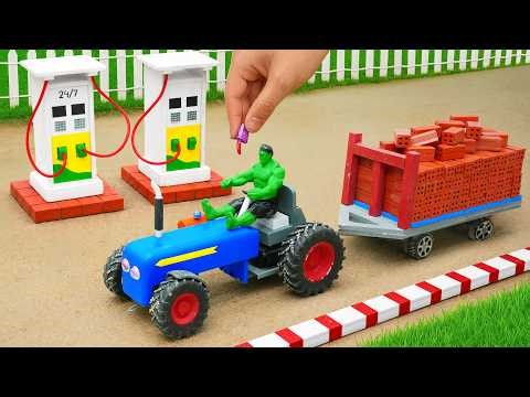 DIY Mini Tractor Builds a Working Petrol Pump! ⛽🚜 Amazing Science Project