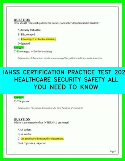 IAHSS Certification Practice Test 2026: Complete Healthcare Security & Safety Exam Prep Guide